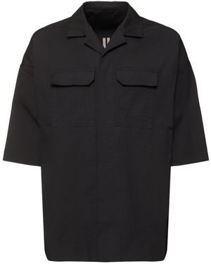 Rick Owens Magnum Tommy コットンシャツ - ブラック