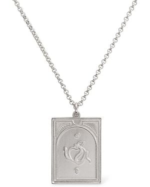 Tom Wood Tarot Strength Pendant Necklace - White