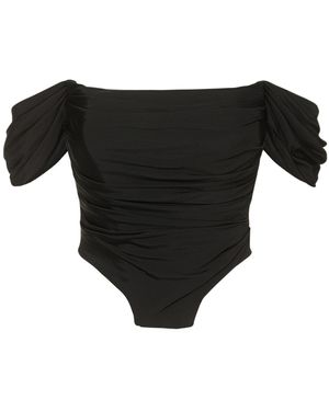 GIUSEPPE DI MORABITO Stretch Jersey Off-The-Shoulder Top - Black