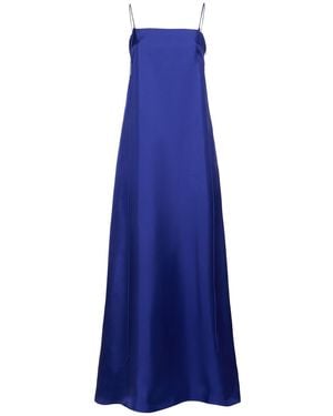 Rohe Silk Long Dress - Blue