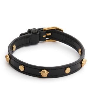 Versace Leather Medusa Bracelet - Brown