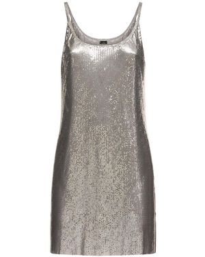 Rabanne Mesh Mini Dress - Grey