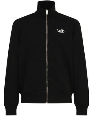 DIESEL Uomo-Ginni Mock Collar Jacket - Black