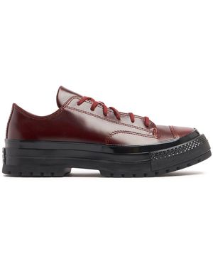 Converse Damen 30Mm Hohe Sneakers Aus Leder „Chuck 70 National“ - Braun