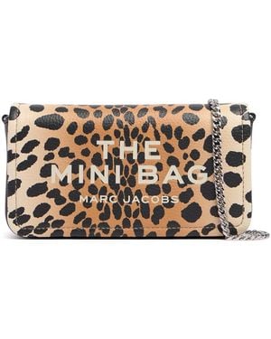 Marc Jacobs Brieftasche Aus Leder Mit Kette "the Mini" - Grau