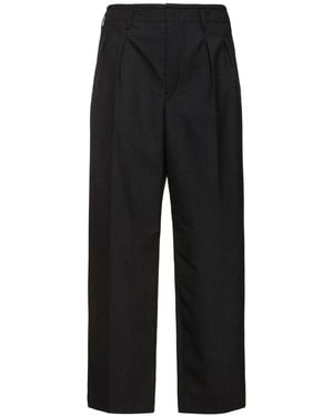 Lemaire Pleated Trousers - Black