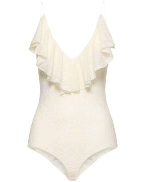 Philosophy Di Lorenzo Serafini Ruched レースボディスーツ - ホワイト