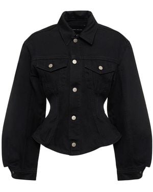 Marc Jacobs Damen Denimjacke „Fluted“ - Schwarz