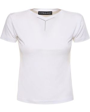 Y. Project Jersey Logo T-Shirt - White