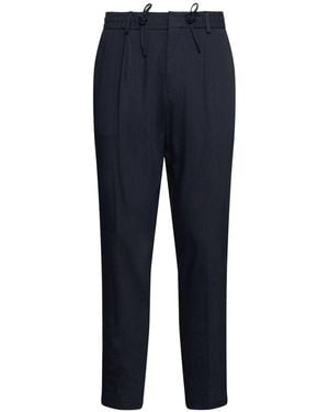 BOSS Herren Leinen-Hose „Perin“ - Blau