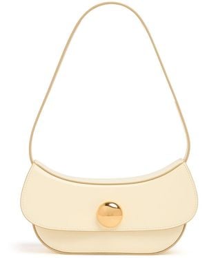 Marni Small Butterfly Leather Shoulder Bag - Natural