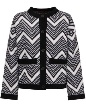 Missoni Wool Collarless Jacket - Black