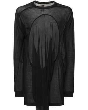Rick Owens Drain コットン T-シャツ - ブラック