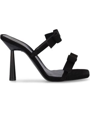 Gia Borghini 100mm Hohe Wildleder-mules "galantine" - Schwarz