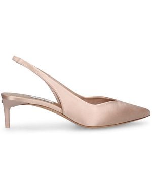 Max Mara 45Mm Satin Slingback Court Shoes - Pink