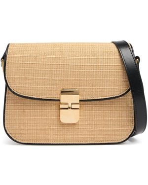 A.P.C. Sac Grace ラフィアバッグ スモール - ナチュラル