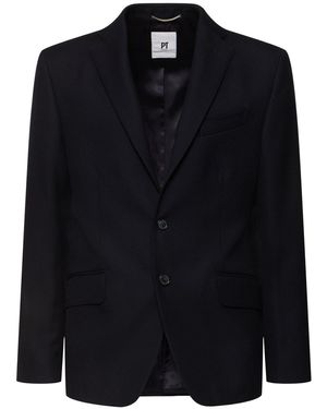 PT Torino Single Breast Wool Drill Blazer - Black