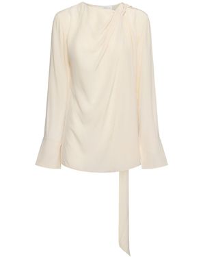 Victoria Beckham クレープデシン トップス - ホワイト