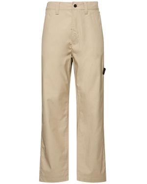 Stone Island コットンレギュラーフィットパンツ - ナチュラル