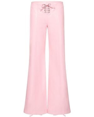 ROTATE BIRGER CHRISTENSEN Ausgestellte Schnürhose Mit Prägung - Pink