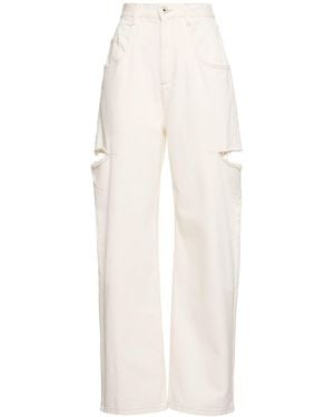 Maison Margiela ハイライズストレートデニムジーンズ - ホワイト