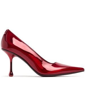 Jimmy Choo 80mm Hohe Lederpumps "ixia" - Rot
