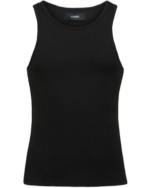 Amiri Ma Tonal Tank Top - Black