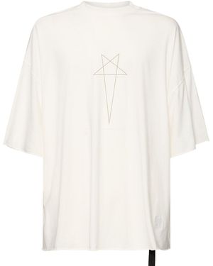 Rick Owens Tommy T コットンtシャツ - ホワイト