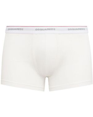 DSquared² Pack Of 3 Cotton Blend Boxer Briefs - ホワイト