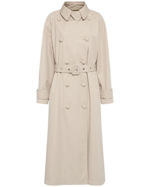Dolce & Gabbana コットンブレンドドリルトレンチコート - ナチュラル