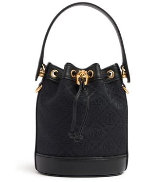 Tory Burch Damen Beuteltasche Mit T-Monogramm - Schwarz