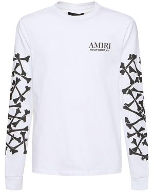 Amiri Bones Stacked Sweatshirt - White