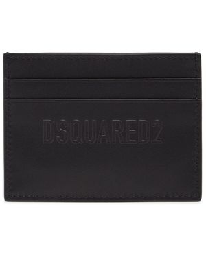 DSquared² Herren Kartenhalter Aus Kreditleder „Urban“ - Schwarz
