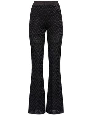 Missoni Zig Zag ジャカードルレックスフレアパンツ - ブラック