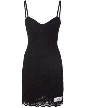 Dolce & Gabbana レースミニドレス - ブラック
