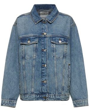 Anine Bing Rory Cotton Denim Jacket - Blue