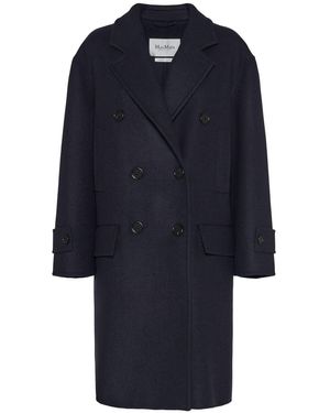 Max Mara Zweireihiger Midimantel "nogara" - Blau