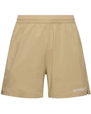 Represent Shorts Aus Baumwollmischung "" - Natur