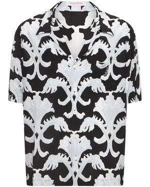Valentino シルククレープシャツ - ブラック
