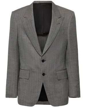 Tom Ford Shelton Herringbone ブレザー - グレー