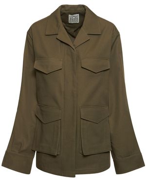 TOTEME Cargo-Style Cotton Jacket - Green