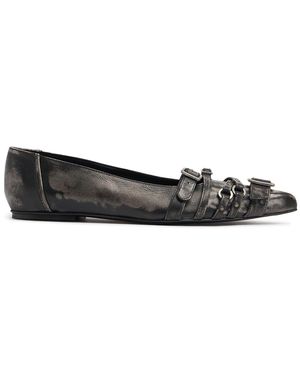 【Acne Studios】リボンディテール レザー バレエシューズ Acne Studios】リボンディテール レザー バレエシューズ