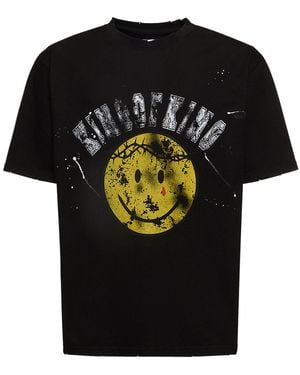 Someit K.O.K. Printed Cotton T-Shirt - Black