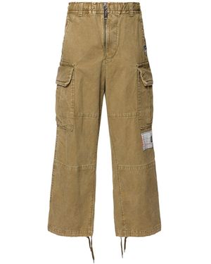 Maison Mihara Yasuhiro Amateur Sewn Cotton Cargo Military Trousers - Natural