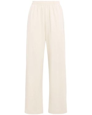 ANNAGRETA Zoe Cotton Jersey Trousers - Natural
