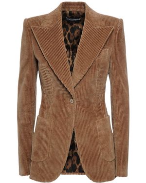 Dolce & Gabbana コーデュロイジャケット - ブラウン