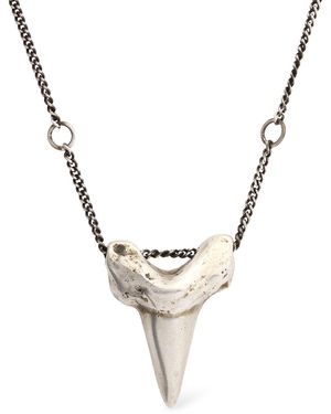 Ann Demeulemeester Dima Necklace Shark Tooth Pendant - Metallic