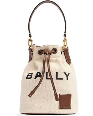 Bally Akelei Canvas Bucket Bag - Natural