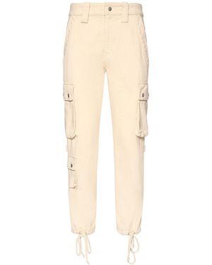 Isabel Marant Elodie Bronze Cotton Trousers With Utility