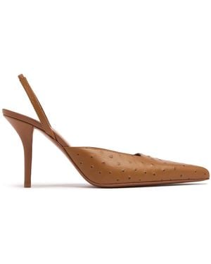 Gia Borghini 85mm Hohe Lederpumps "oktavie" - Braun